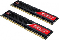 Оперативная память для компьютера 32Gb (2x16Gb) PC4-21300 2666MHz DDR4 DIMM CL16 AMD R7 Performance Series Black Gaming