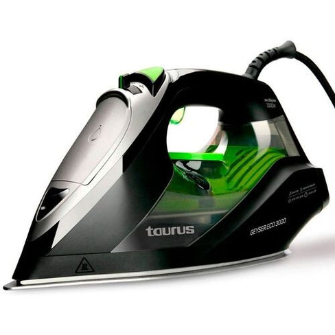Утюг TAURUS Geyser Eco 3000, 3000Вт, черный/зеленый