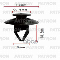 Клипса Пластмассовая (Комплект 10Шт) Ford, Mazda Применяемость: Бампер PATRON арт. P37-0116S