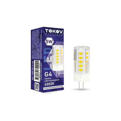 Светодиодная лампа TOKOV ELECTRIC TKE-G4-5-4K