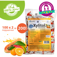 Жевательная резинка Miradent Xylitol со вкусом свежих фруктов, 100х2 шт miradent