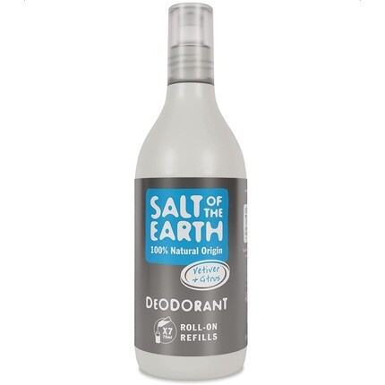 Натуральный шариковый дезодорант со сменным блоком «Ветивер и цитрусовые», 525 мл, Salt Of The Earth