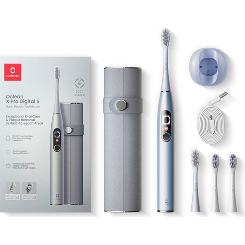 Электрическая зубная щетка Oclean X Pro Digital Set (Серебрянный)