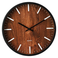 Часы настенные KOOPMAN 300х300мм полипропилен коричневый