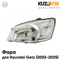 Фара левая Hyundai Getz (2002-2005) дорестайлинг механический корректор KUZOVIK