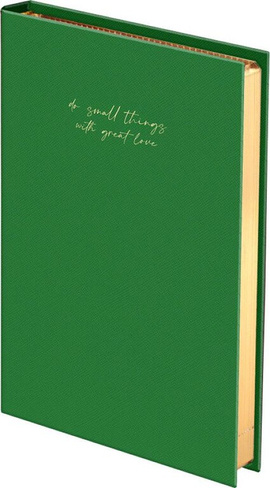 Блокнот Attache Ежедневник недатированный зеленый, A5 136 листов "Do small things"