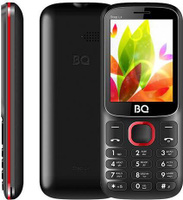 Мобильный телефон BQ 2440 Step L+, 2 SIM, черный/красный