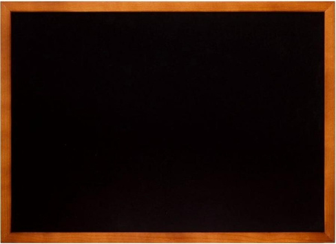 Доска для презентаций Attache Доска меловая настенная Non magnetic (А4) 21x30 см черная грифельная в деревянной раме