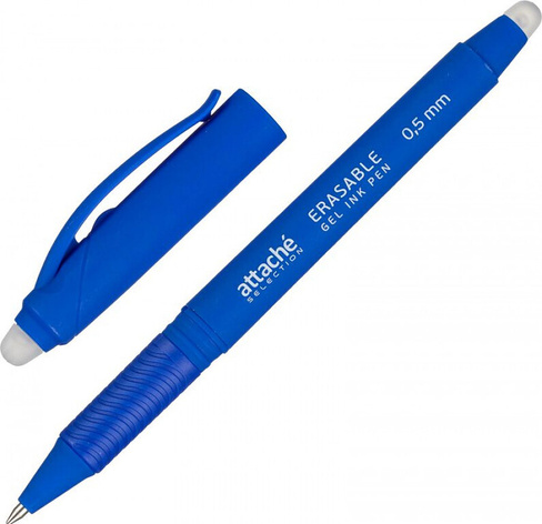 Ручка Attache Ручка гелевая со стираемыми чернилами синяя (толщина линии 0.5 мм) 4670072192246