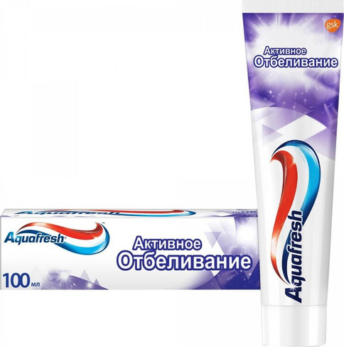 Гигиена полости рта Aquafresh Зубная паста Активное Отбеливание 100мл
