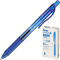 Ручка Pentel Ручка гелевая автоматическая с грипом Energel-X, СИНЯЯ, 0,5мм, линия 0,25мм,BLN105-C