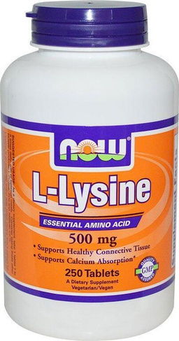 Спортивное питание Now Foods L-Lysine, аминокислоты, таблетки 250 шт