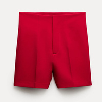 Шорты Zara ZW Collection High-waist, ярко-красный
