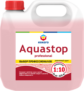 Грунт-концентрат Eskaro Aquastop PROF розовый 3л (4)