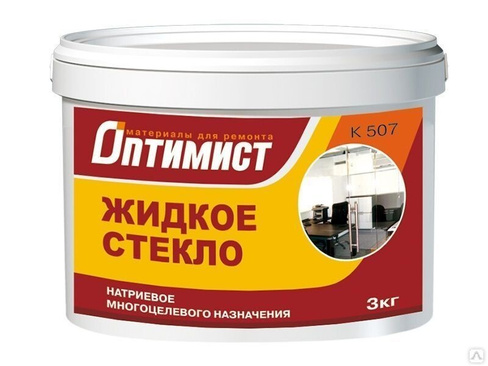 Жидкое стекло 6кг ОПТИМИСТ K507