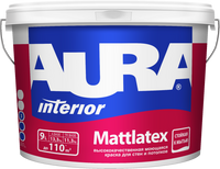 Краска AURA Mattlatex моющаяся стены/потолок 9л