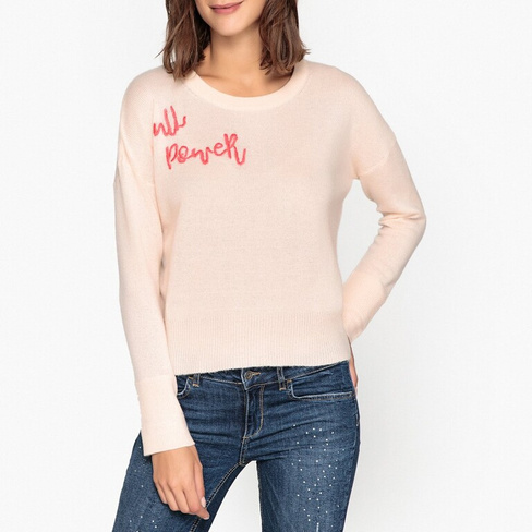 Пуловер из кашемира AARON S розовый