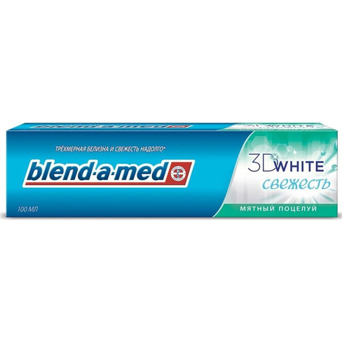 Зубная паста BLEND_A_MED 3D WHITE Мятный поцелуй