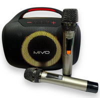 Портативная Bluetooth колонка Mivo MD-164 180Вт с 2 микрофонами Черный
