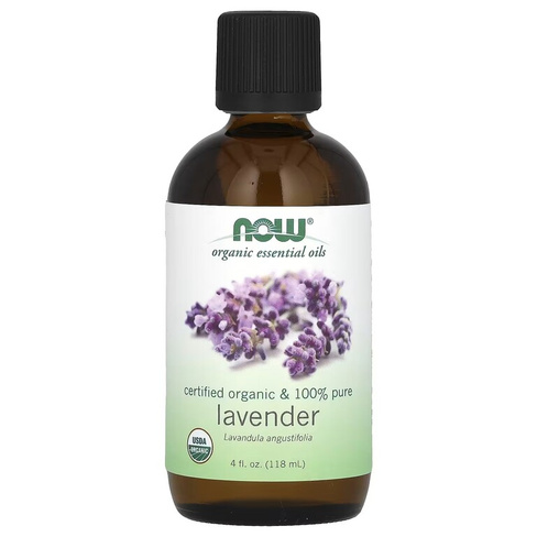 Масло NOW Foods Organic Essential Lavender, 118 мл