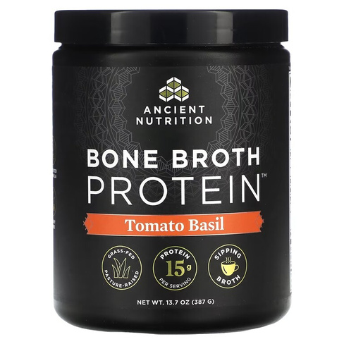 Протеиновый бульон Ancient Nutrition Bone Broth с томатами и базиликом, 387 г