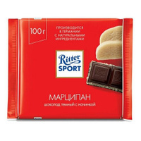 Шоколад RITTER SPORT "Марципан", темный с начинкой 3 шт по 100г