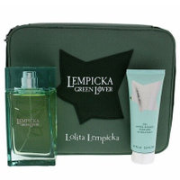 Подарочный набор Lolita Lempicka Green Lover For Men 96,4 мл спрея EDT и геля после бритья 70,9 мл с сумкой