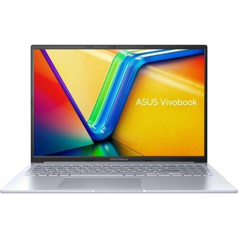 Ноутбук Asus VivoBook, 16", IPS, AMD Ryzen 7 7730U, DDR4 16ГБ, SSD 512ГБ, Vega 8, серебристый, металлическая крышка, рус