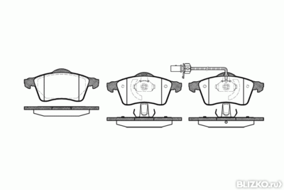 Колодки тормозные дисковые передние RoadHouse 261801 (VW T-4/Caravelle)