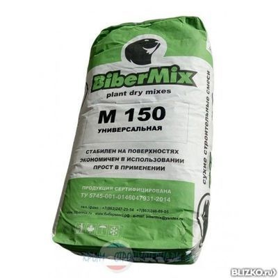 BIBERMIX Ш-21 штукатурка фасадная цементная, 25 кг