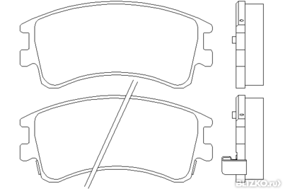 Колодки тормозные дисковые передние Mintex MDB2308 (Mazda 6)