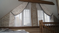 Комплект штор для бани на косые окна
