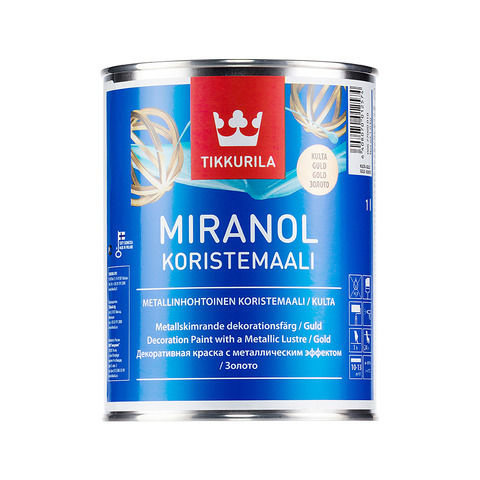 КРАСКА TIKKURILA Miranol декор 0,1Л медь