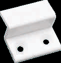 Крепление москитной сетки верхнее/нижнее (комплект -4шт.) (50) полимер бел.