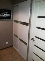 Двери купе Эра комбинированные с горизонтальными вставками № 4088