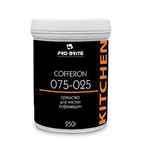 Чистящее средство для кофемашин и кофеварок 250 г PRO-BRITE COFFERON порошок банка 075-025