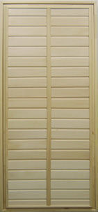 Дверь деревянная с навесами 1850х800х100 мм кедр