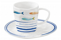 Чашка с блюдцем 250 мл Easy Life (R2S) серия Морской берег (57363al)