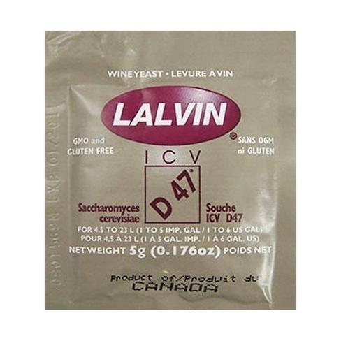 Дрожжи винные Lalvin ICV D-47, 5 гр