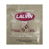 Дрожжи винные Lalvin ICV D-47, 5 гр