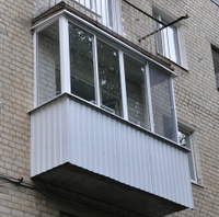 Остекление балкона алюминиевым профилем PROVEDAL 3 метра