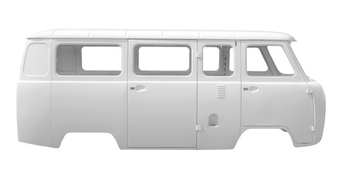 Фото - Каркас кузова УАЗ 2206 микроавтобус карб/инж белая ночь, под щиток приборов Евро-4, крепление н/о