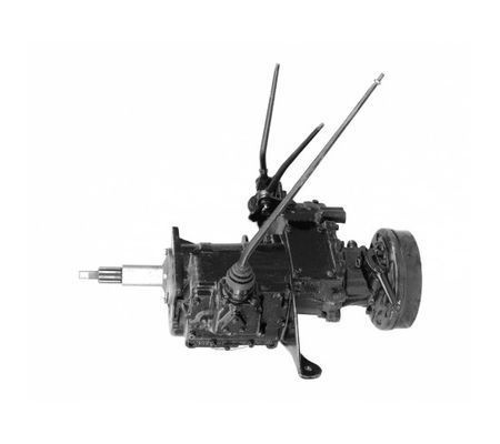 Фото - Агрегат в сборе на УАЗ 469 4-х ступка КПП+РК синхронизированная толстый вал