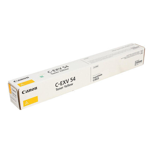 Тонер CANON C-EXV54Y C3025i желтый оригинальный ресурс 8500 страниц 1397C002