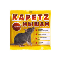 Средство от грызунов KAPETZ мышам, зерно,100 г, пакет