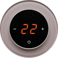 Терморегулятор DeLUMO серии RONDA для управления температурой 0627 TAUPE METAL (КАКАО)