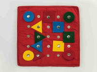 Тактильный набор Красный квадрат "Кнопки" ВиНи