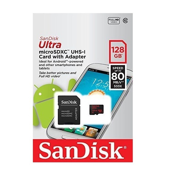 Карта памяти sandisk microsd 128