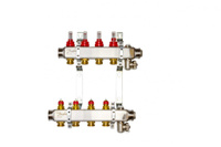 Комплект коллекторов SSM-3F с расходомерами и кронштейнами, 3 контура (088U