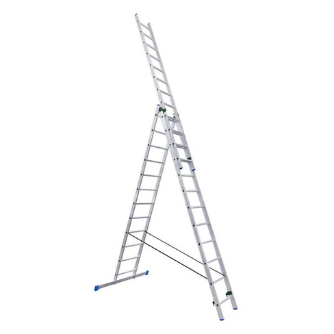 Трехсекционная алюминиевая лестница LadderBel LS312